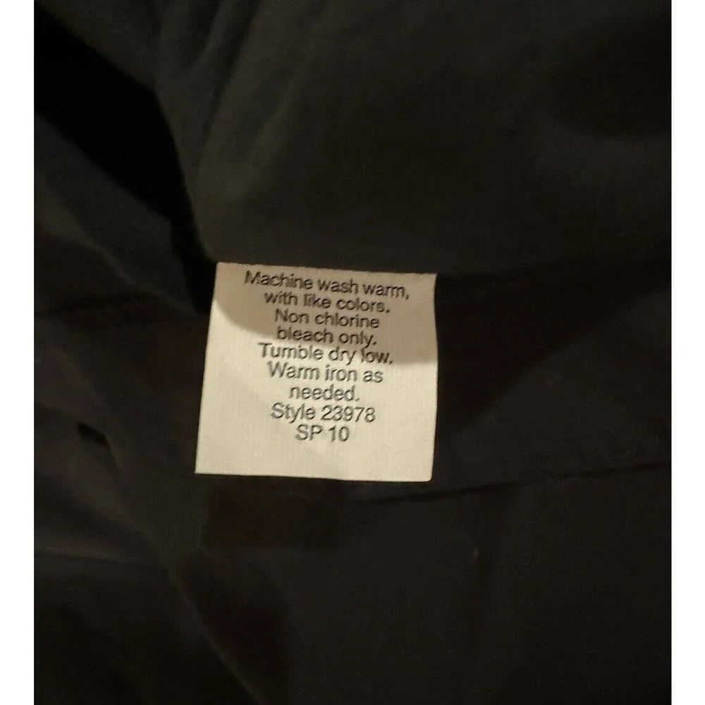 J.CREW Women’s 2 Black Ruffle Criss Cross Front Cotton Dress Black Classic Zip - Picture 7 of 7